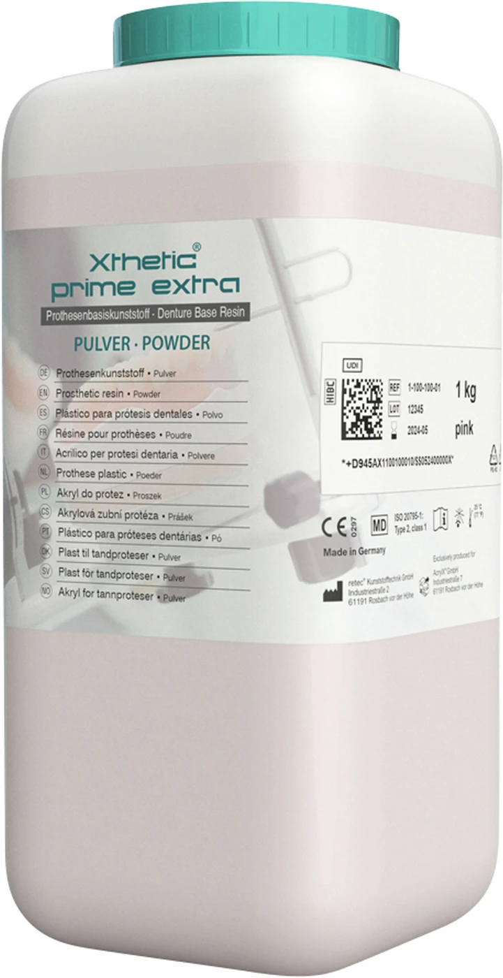 Xthetic® prime extra Dose 1.000 g Pulver farblos