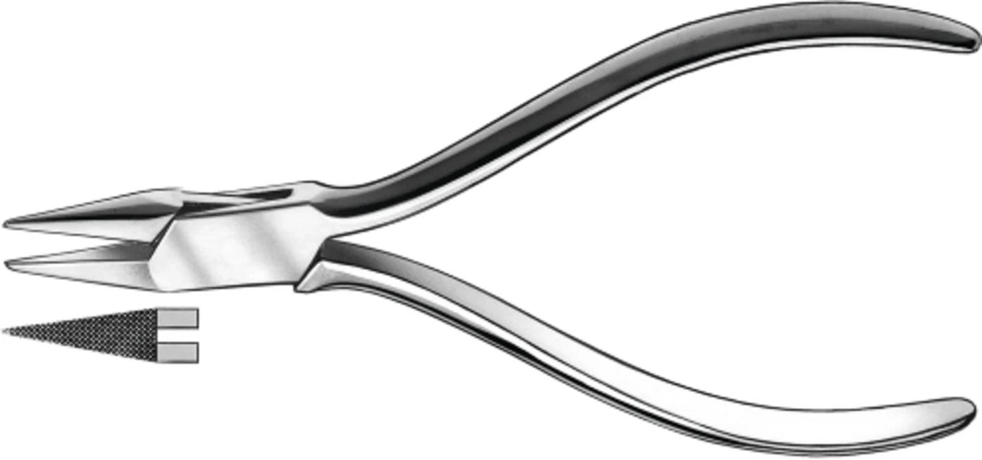 Duroline Flachzange Stück 1324, gerieft