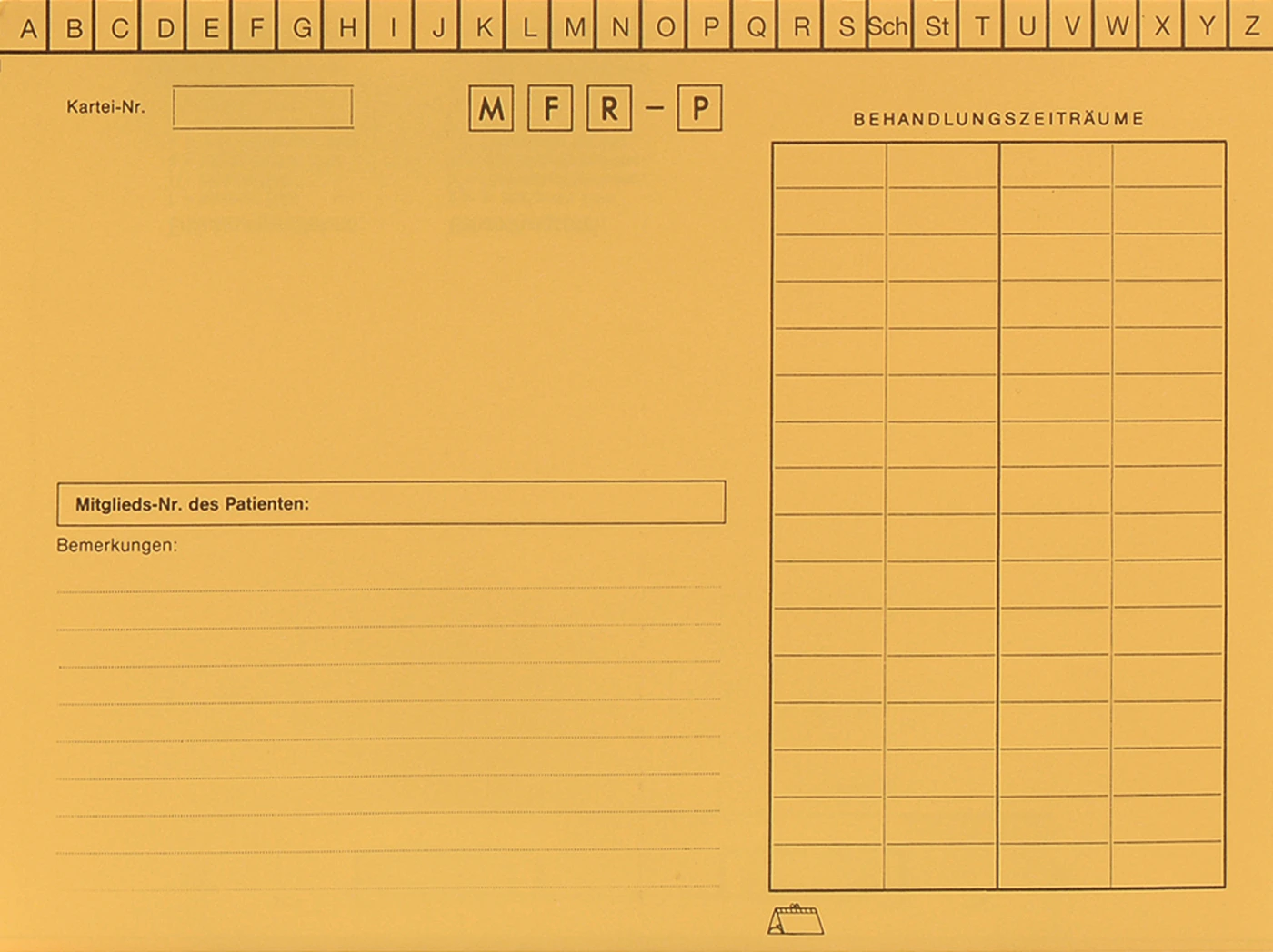 System Karteikarten für Adrema Karton 200 Stück gelb