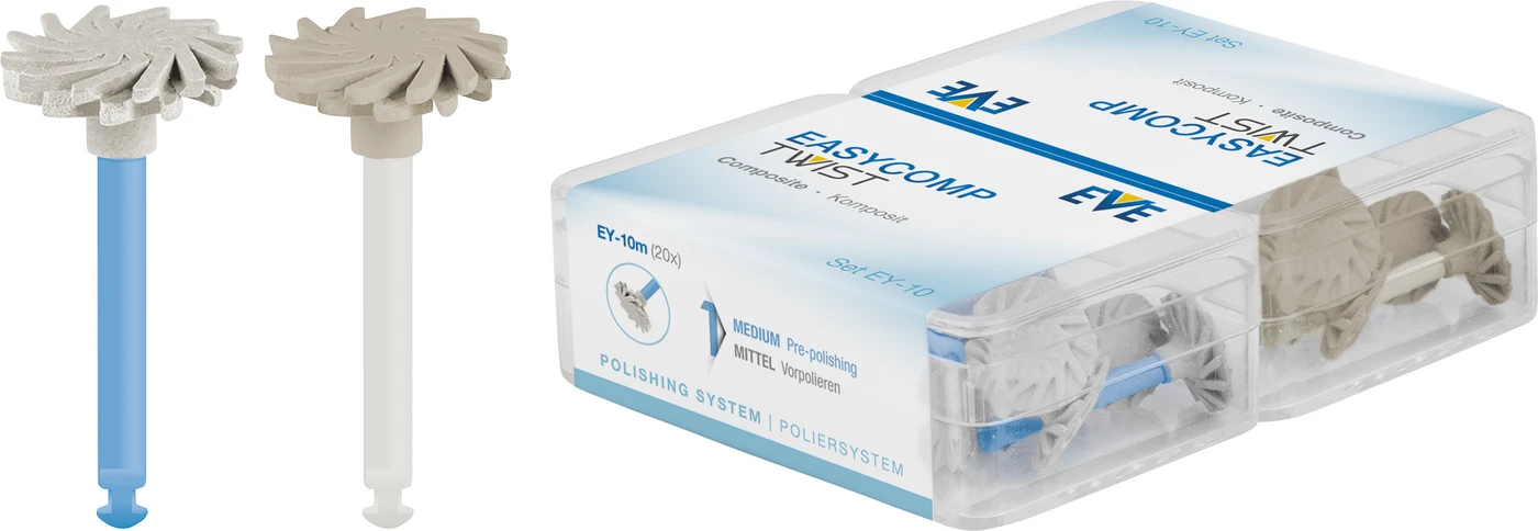EVE EASYCOMP Set 20 Stück blau mittel, 20 Stück weiß fein, RA, Figur Twist, 11 x 1,6 mm EVE EASYCOMP Set 20 Stück blau mittel, 20 Stück weiß fein, RA, Figur Twist, 11 x 1,6 mm