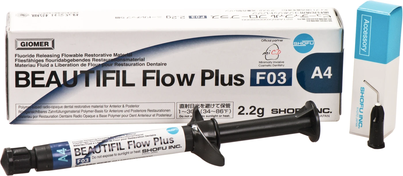 BEAUTIFIL Flow Plus Spritze 2,2 g F03 Low Flow A4