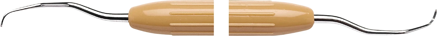 LM DuraGradeMAX™ Gracey Stück Figur 15/16, mesial, Molaren, braun, LM-ErgoNorm™ Griff LM DuraGradeMAX™ Gracey Stück Figur 15/16, mesial, Molaren, braun, LM-ErgoNorm™ Griff