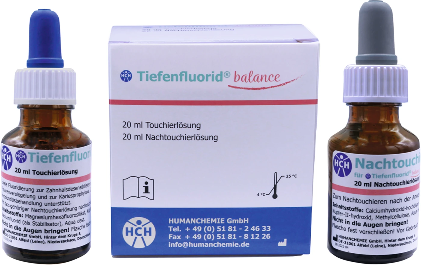 Tiefenfluorid balance Großpackung 20 ml Touchierlösung, 20 ml Nachtouchierlösung