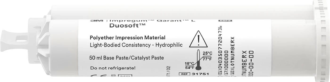 Impregum™  Penta™ DuoSoft™ Refill Packung 4 x 50 ml Doppelkartusche, 20 Mischkanülen weiß, Garant L DuoSoft