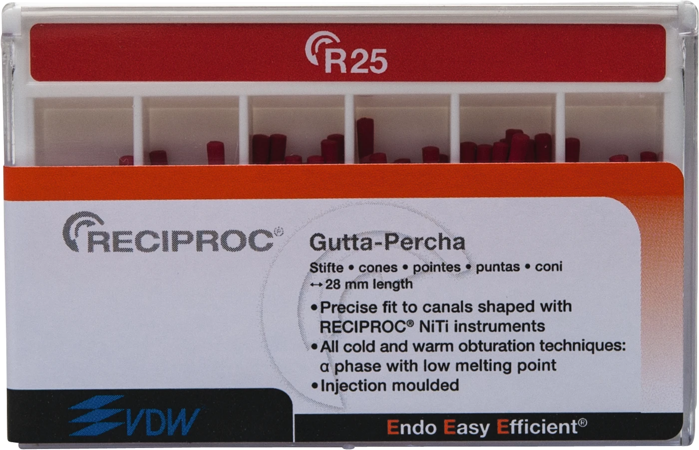 RECIPROC® Guttapercha Packung 60 Stück ISO 025