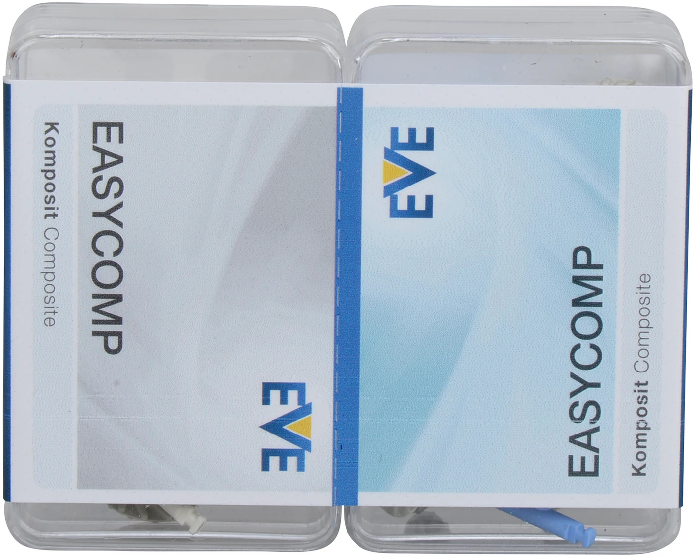 EVE EASYCOMP Set 20 Stück blau mittel, 20 Stück weiß fein, RA, Figur Twist, 11 x 1,6 mm EVE EASYCOMP Set 20 Stück blau mittel, 20 Stück weiß fein, RA, Figur Twist, 11 x 1,6 mm