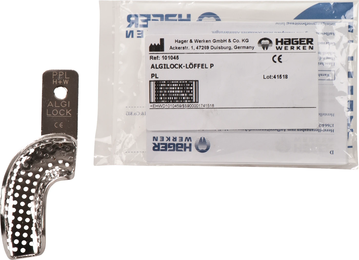 Algilock® Stück einzeln links PPL perforiert