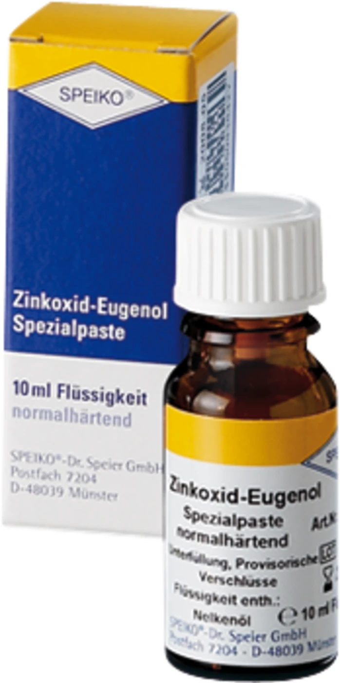Zinkoxid-Eugenol Spezialpaste Packung 10 ml Flüssigkeit normalhärtend