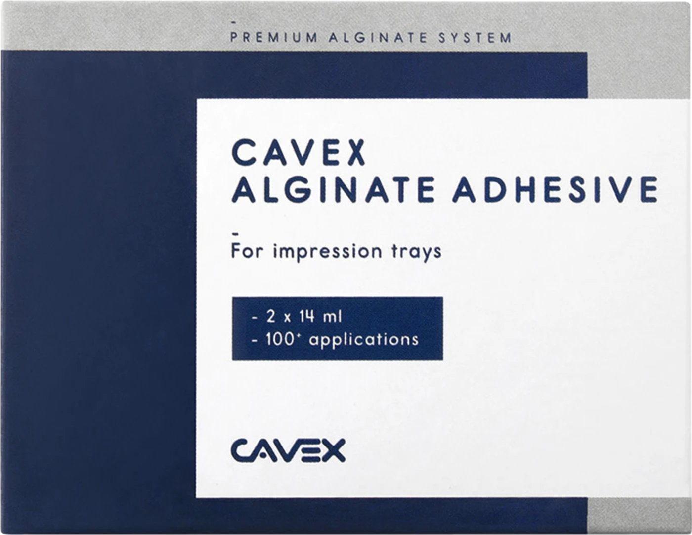 Cavex alginate adhesive Packung 2 x 14 ml