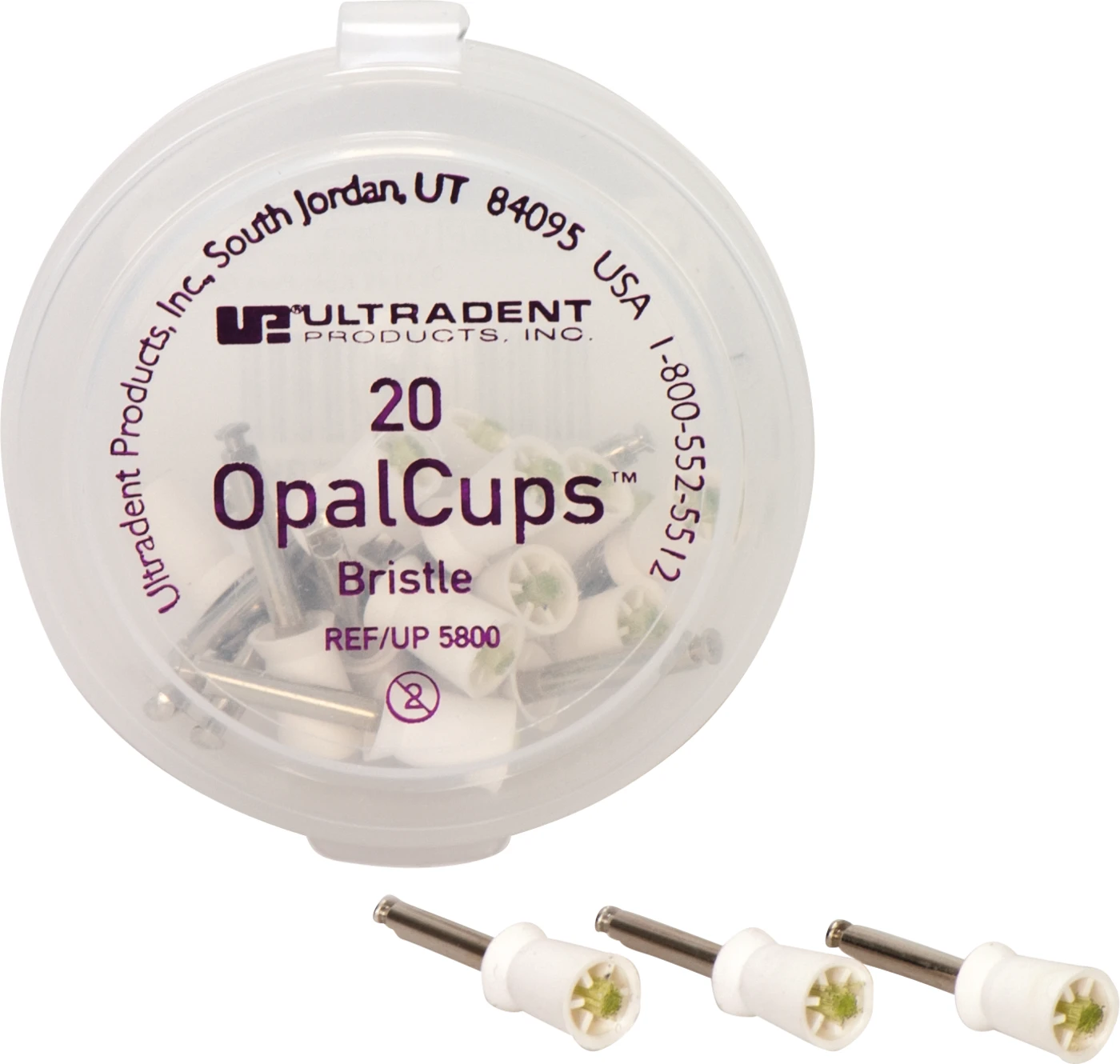 OpalCups™ Packung 20 Stück mit Borsten