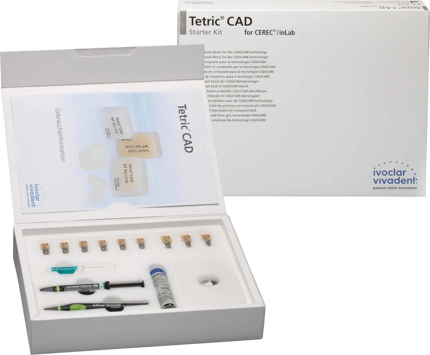 Tetric® CAD for CEREC/inLab Starter Kit  3 Blöcke Größe C14 MT