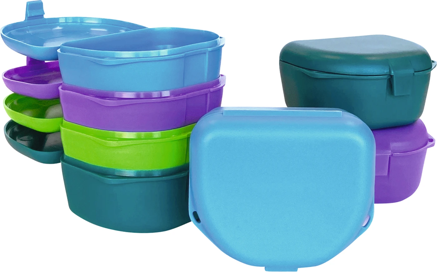 Schienen/Retainerboxen Packung 12 Stück tief sortiert