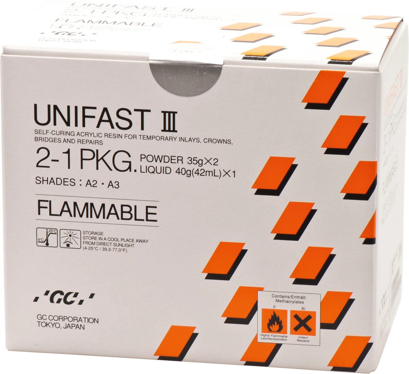 GC UNIFAST III Intro Packung 35 g Pulver A2-A3, Zubehör