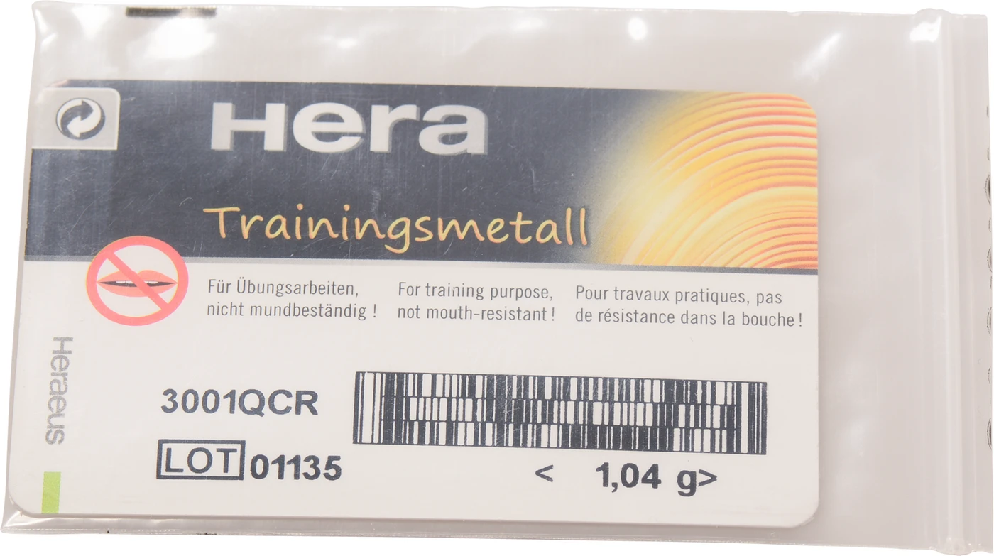 Trainingsmetall-Gussplättchen Packung 50 x 1 g