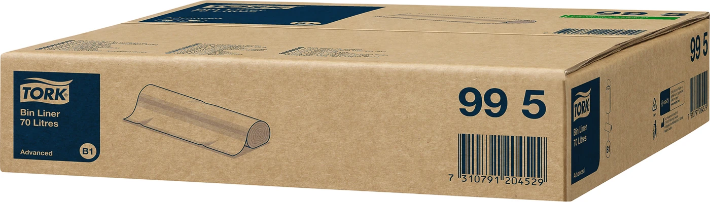 TORK® Abfallsäcke Karton 5 x 50 Tüten, 70 l