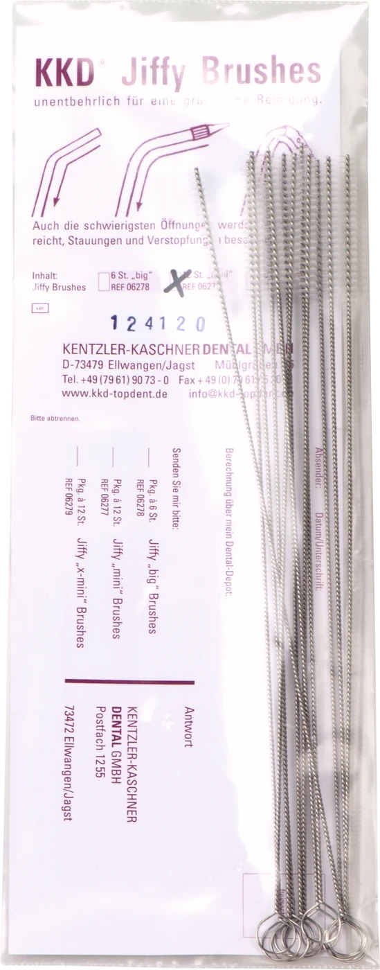 KKD® Jiffy Brushes Packung 12 Stück mini