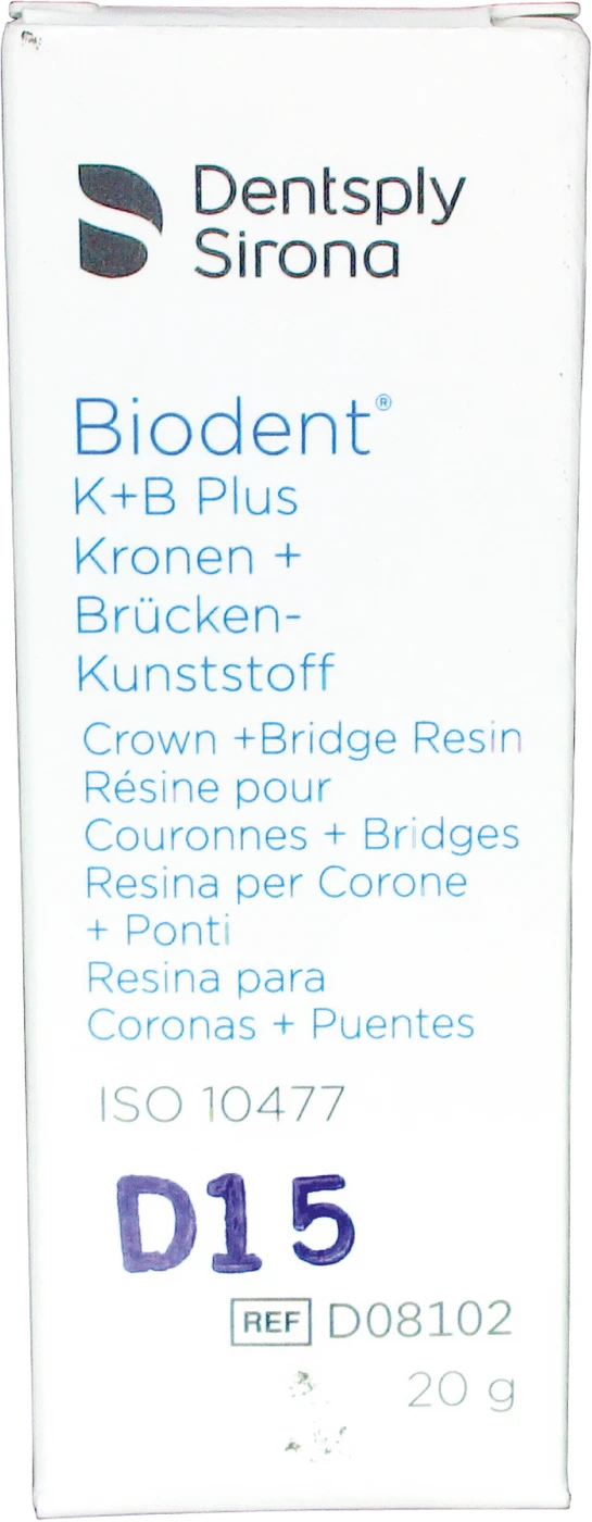 Biodent® K+B Plus Massen Flasche 20 g Pulver dentin 15