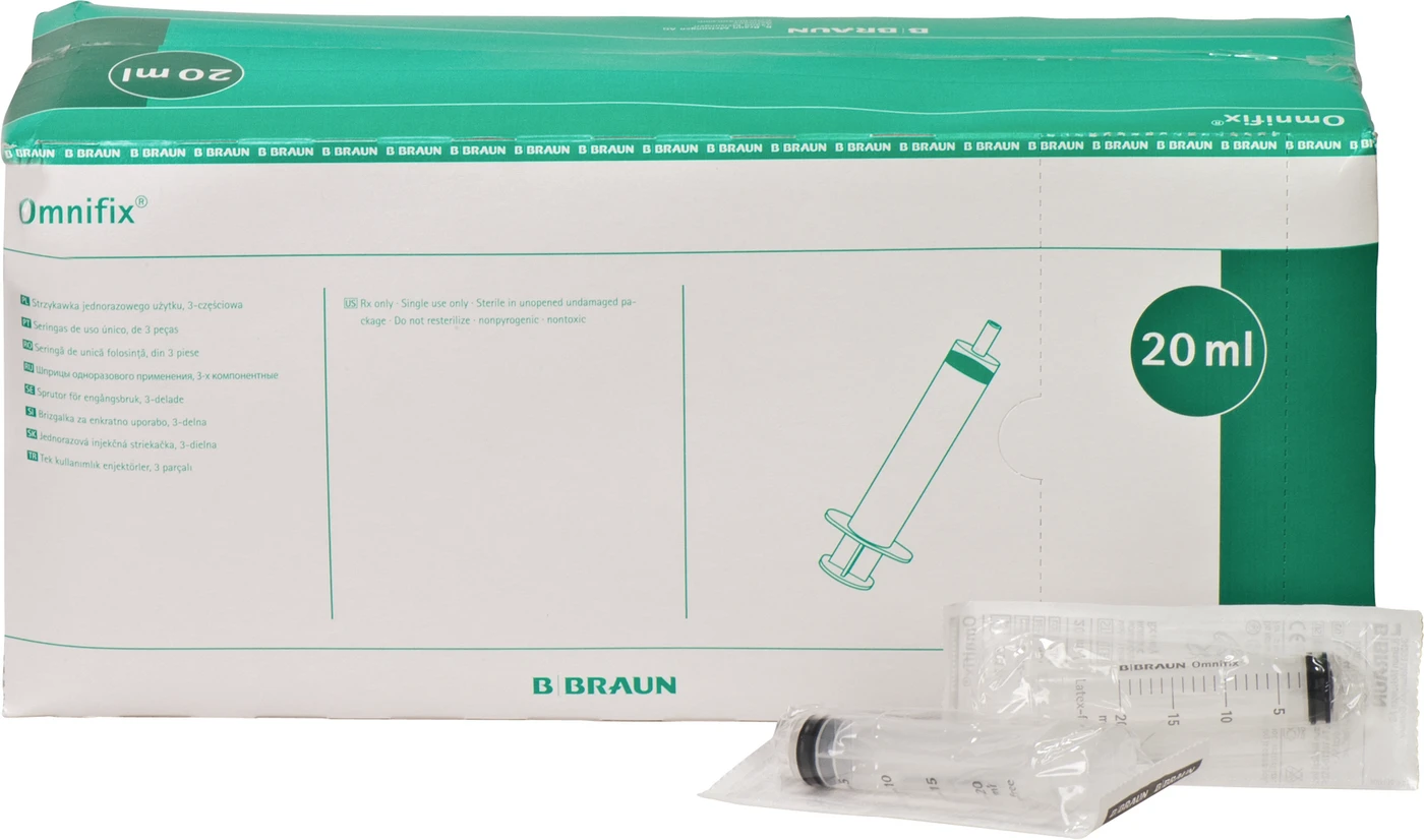 Omnifix® Luer Lock Solo Packung 100 Stück 20 ml Omnifix® Luer Lock Solo Packung 100 Stück 20 ml