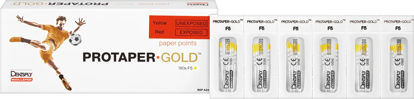 ProTaper Gold® Papierspitzen Packung 180 Stück F5