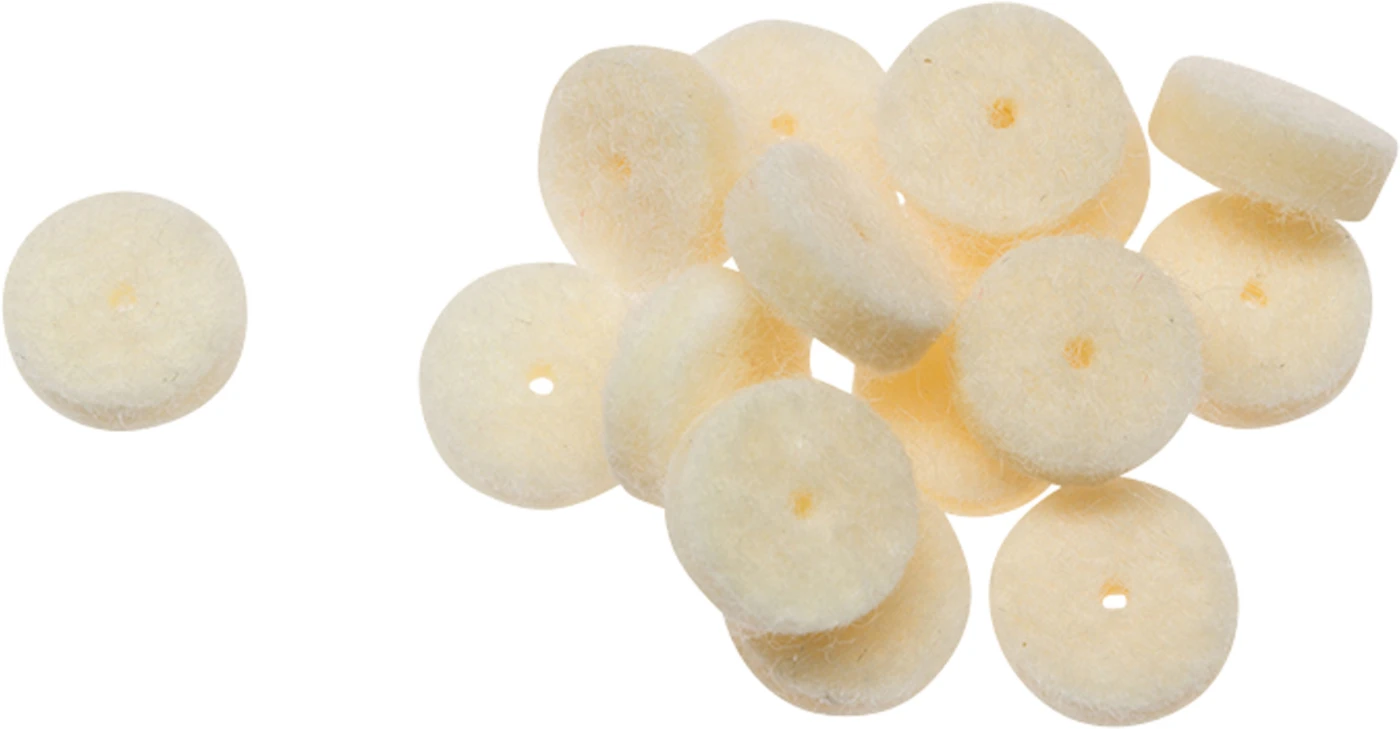 DIA GLACE Filzräder Packung 100 Stück gleitmittelimprägniert