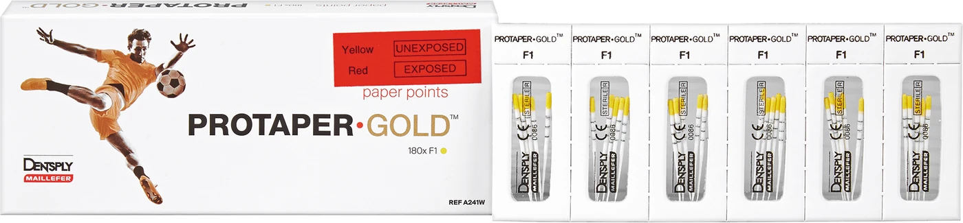 ProTaper Gold® Papierspitzen Packung 180 Stück F1