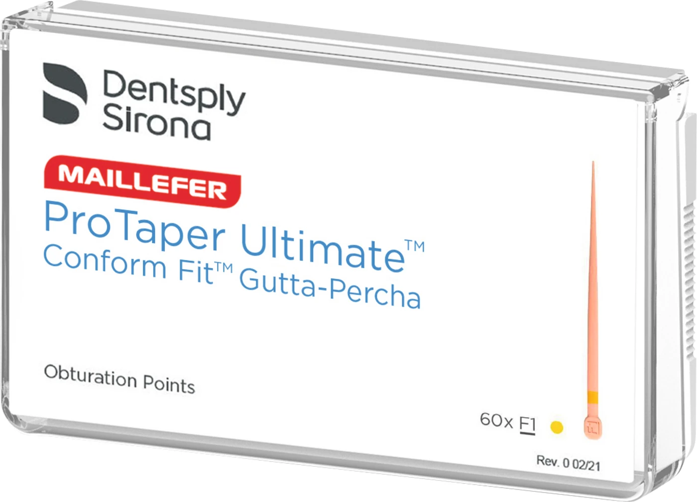 ProTaper Ultimate™ Conform Guttaperchaspitzen Packung 60 Stück F1