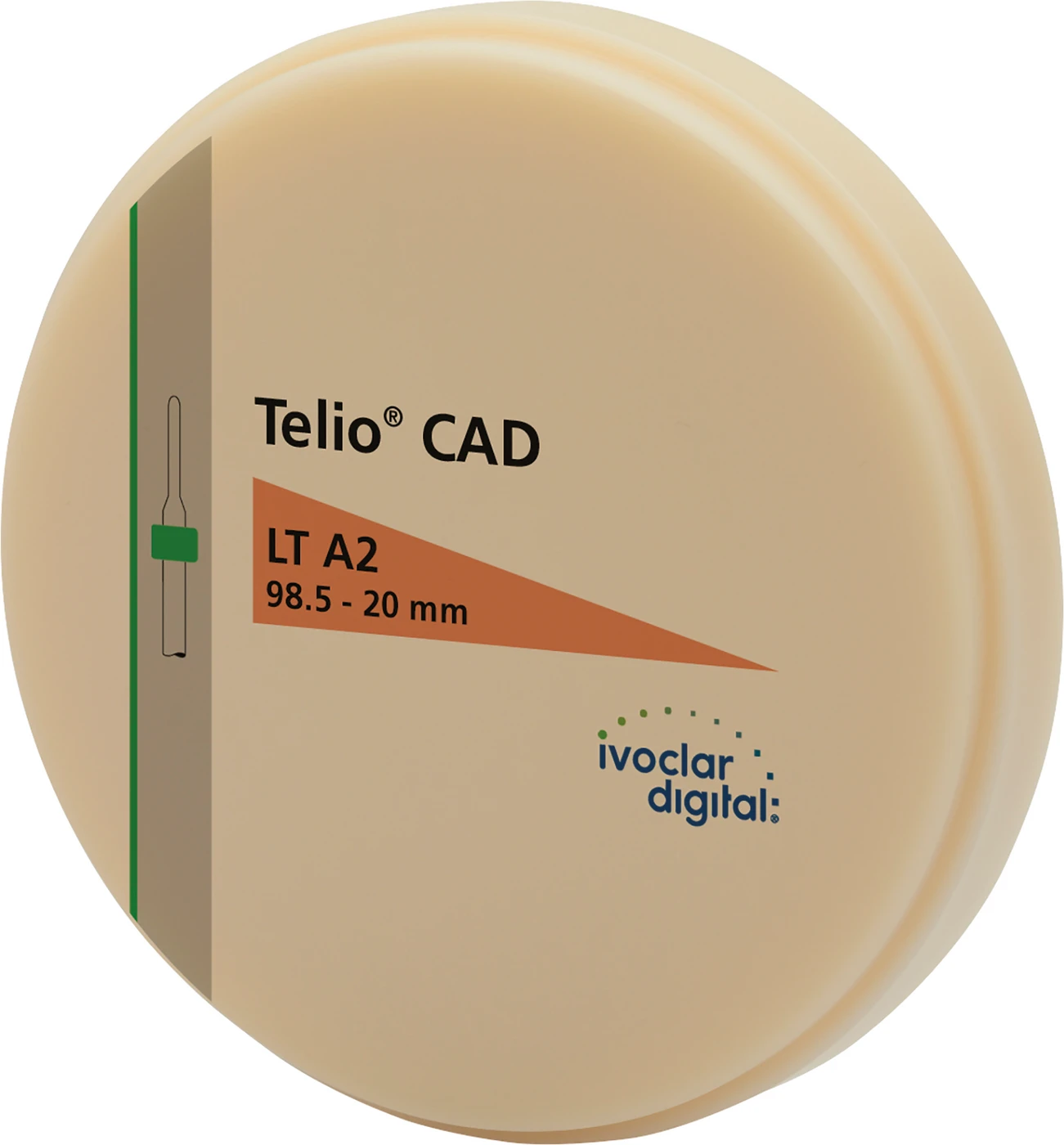 Telio® CAD Disc Stück Ø 98,5 mm H 20 mm, A2 LT