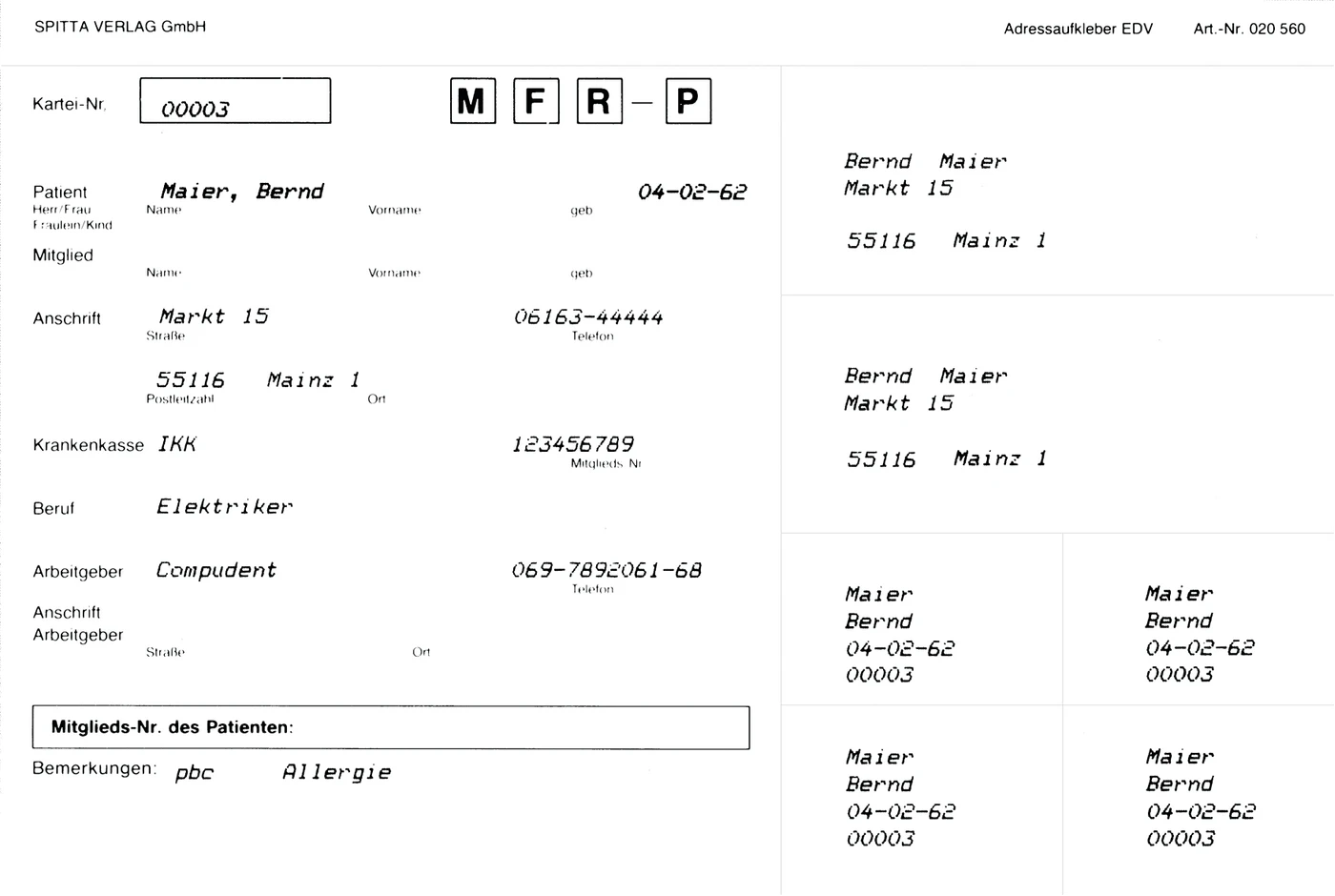 Adressaufkleber DIN A5 Packung 100 Stück weiß