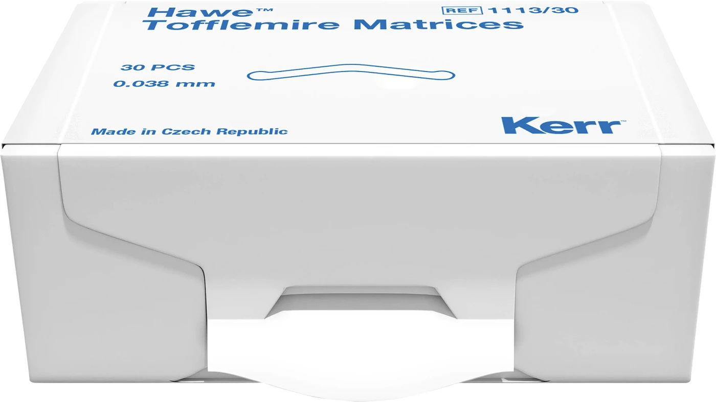 Matrizen nach Tofflemire Packung 30 Stück Stärke 0,038 mm, Nr. 1113/30
