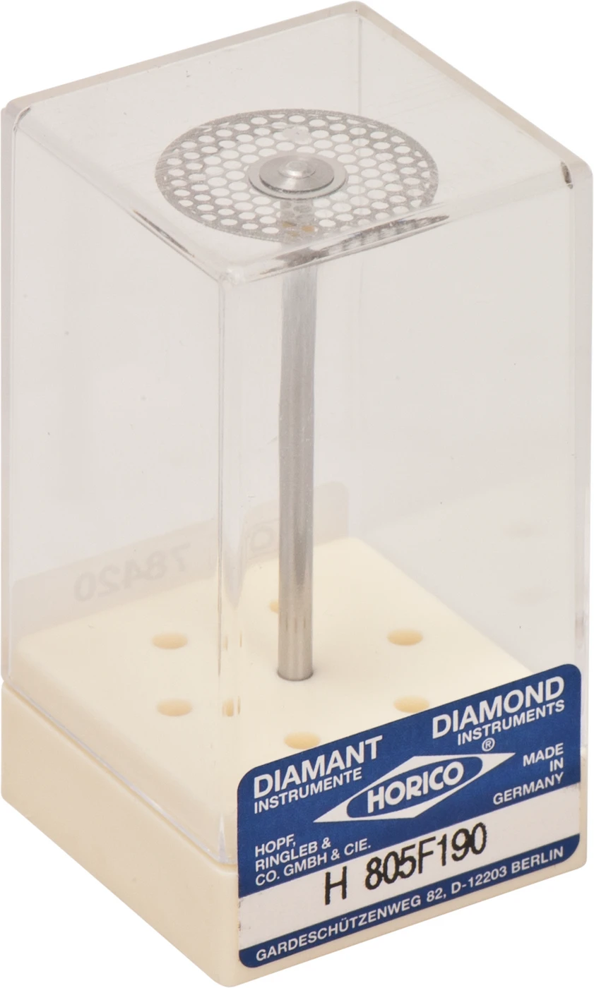 Diamantscheiben 805 Stück doppelseitig, sehr flexibel, gelb extra fein, HP, Figur 805 F, 0,15 mm, ISO 190