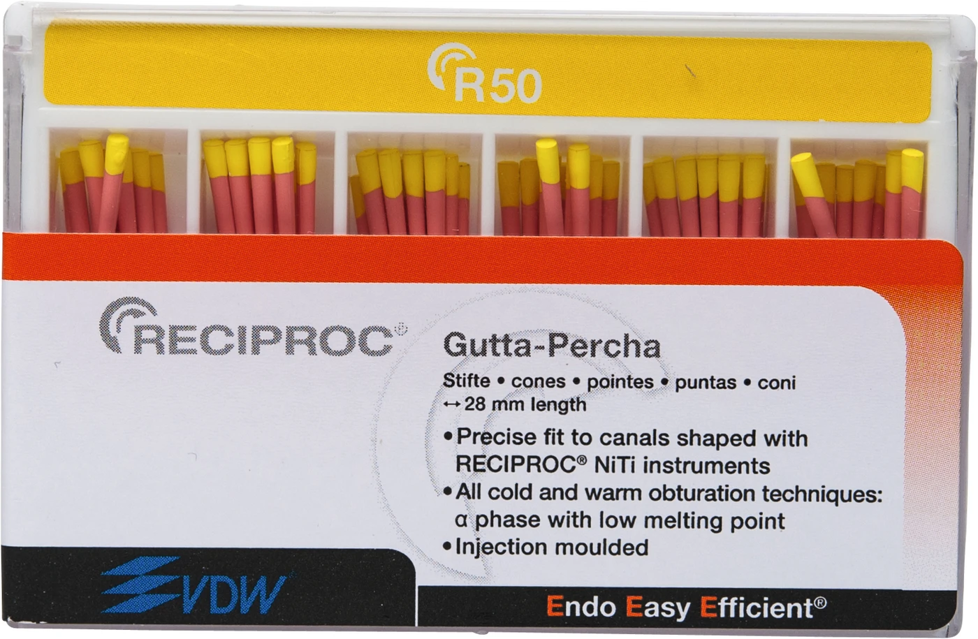RECIPROC® Guttapercha Packung 60 Stück ISO 050