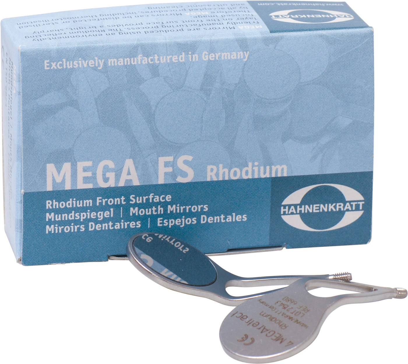 MEGAretract Spiegel Packung 6 Stück 4 plan, Ø 22 mm, offene Form, SS-Gewinde