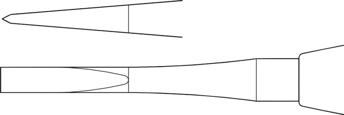 ERGOPLANT Osteotome Stück DX510R, gerade, 3 mm