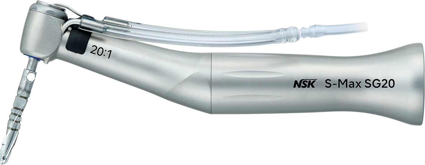 Chirurgisches-Winkelstück S-Max SG20 Stück SG20, 20:1 Untersetzung, ohne Licht, Edelstahlkörper