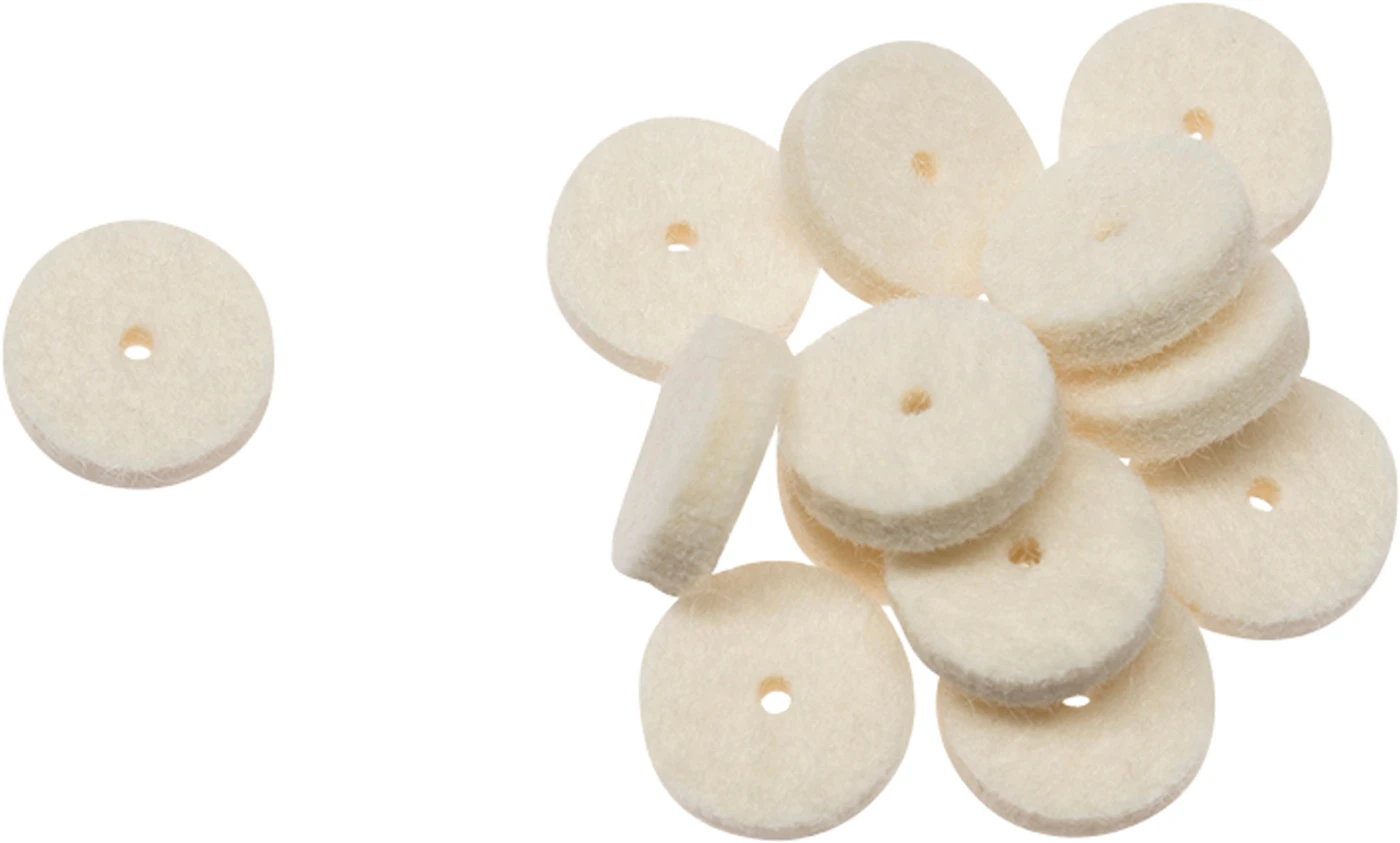 DIA GLACE Filzräder Packung 100 Stück ohne Gleitmittelimprägnierung