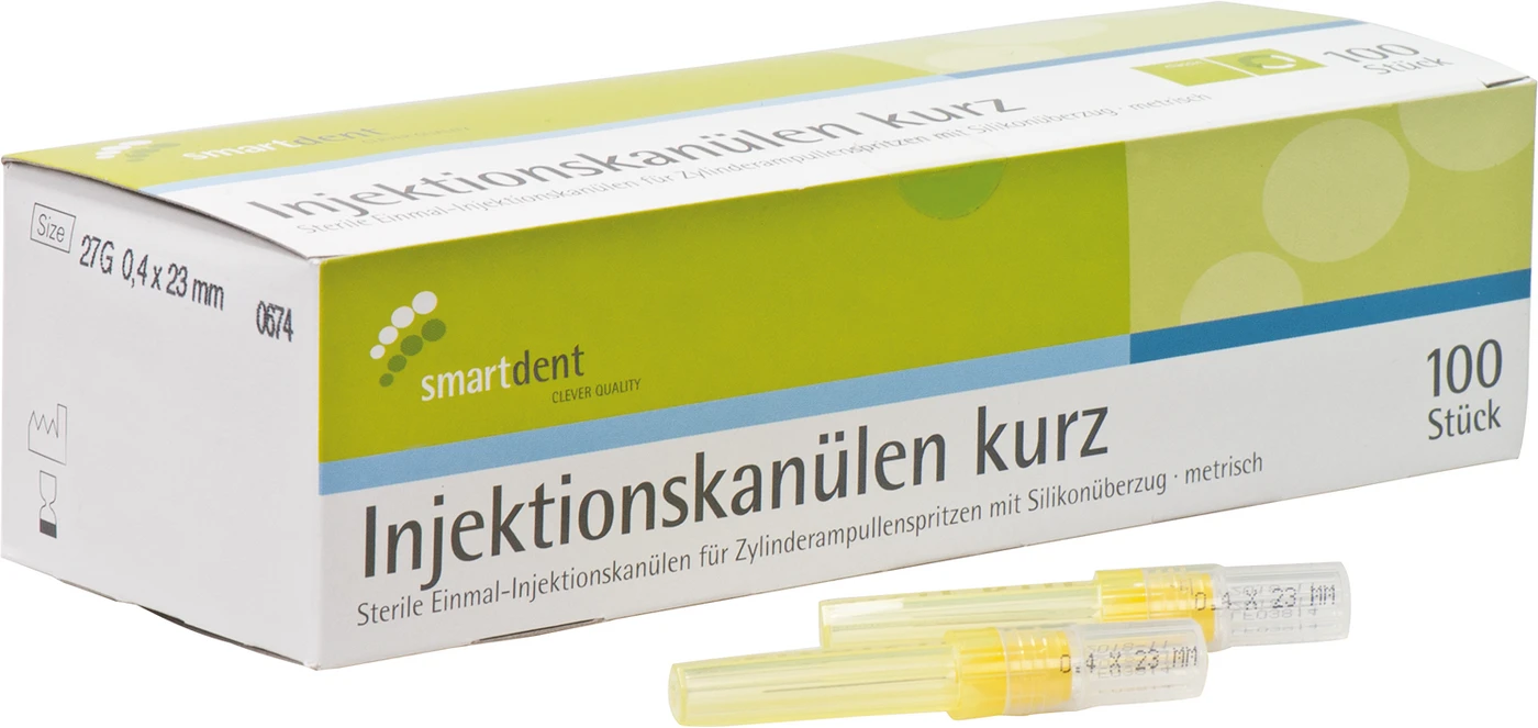 smart Injektionskanülen Packung 100 Stück Ø 0,4 x 23 mm