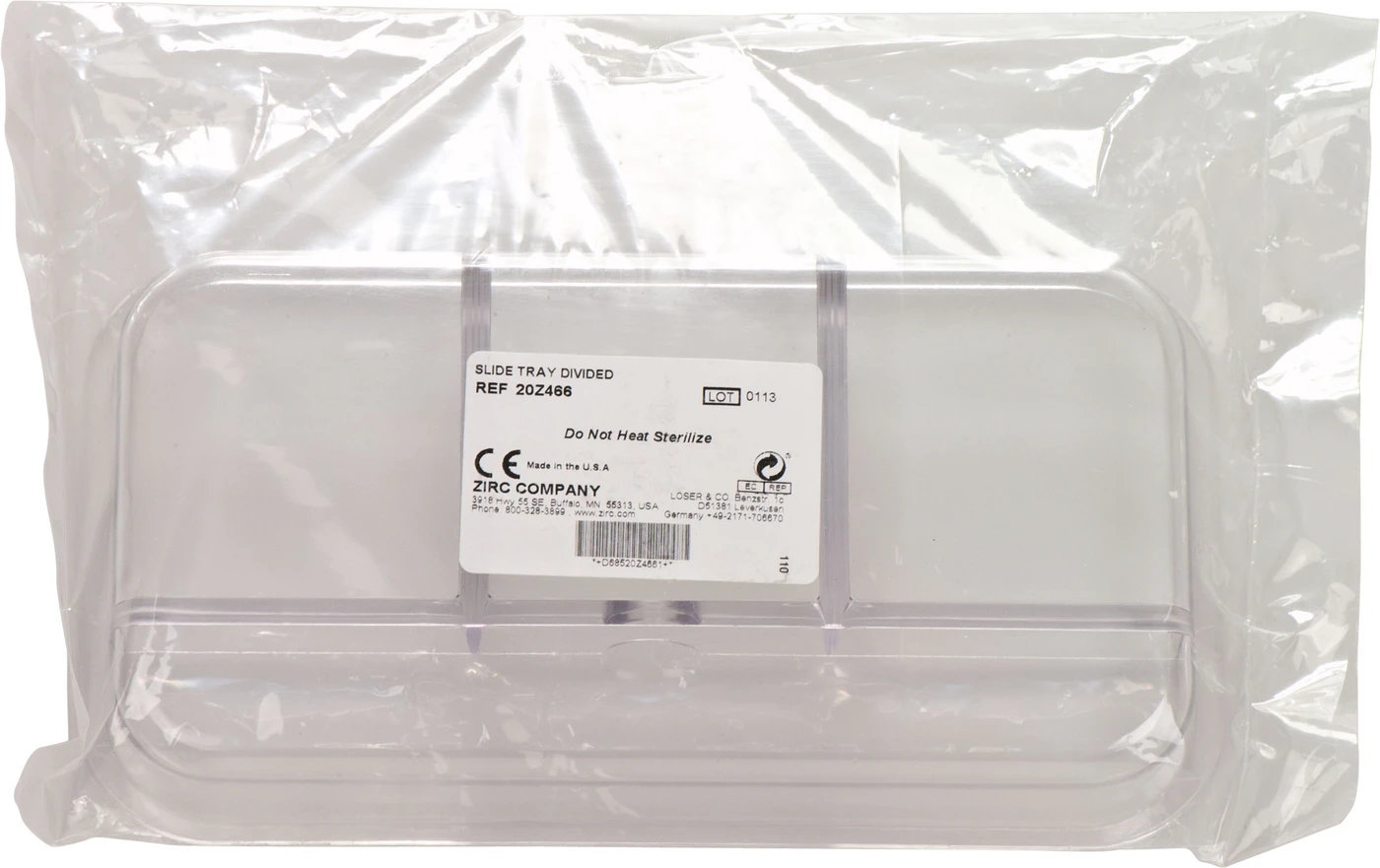 Schiebetrays Stück mit Einteilung