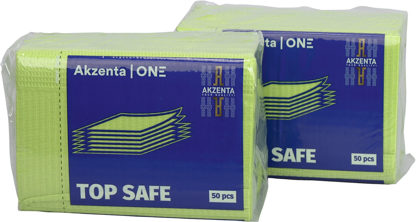 TOP SAFE Patientenservietten Karton 500 Stück grün, 33 x 45 cm, 2-lagig