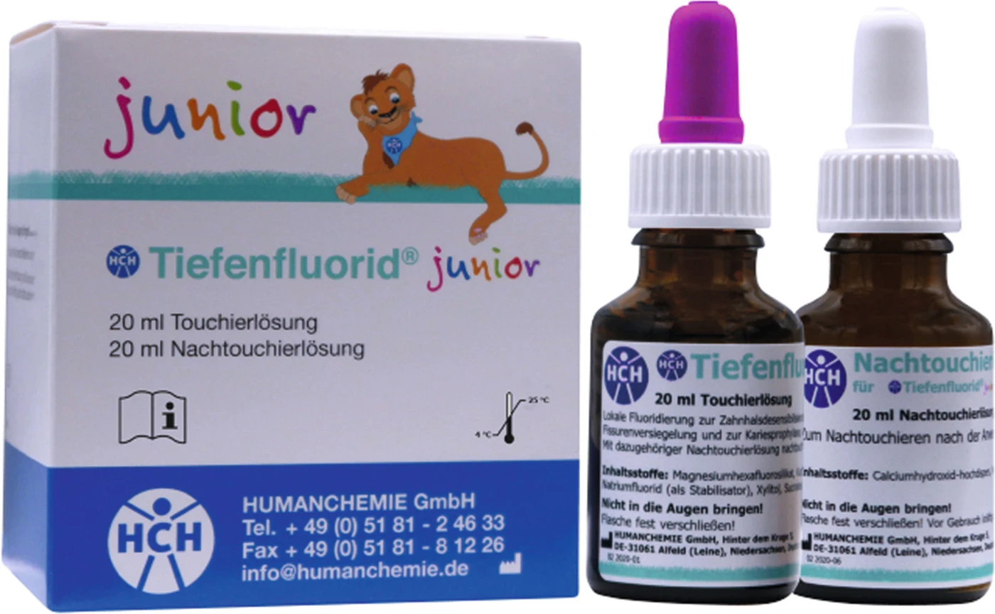 Tiefenfluorid® junior Großpackung 20 ml Touchierlösung, 20 ml Nachtouchierlösung