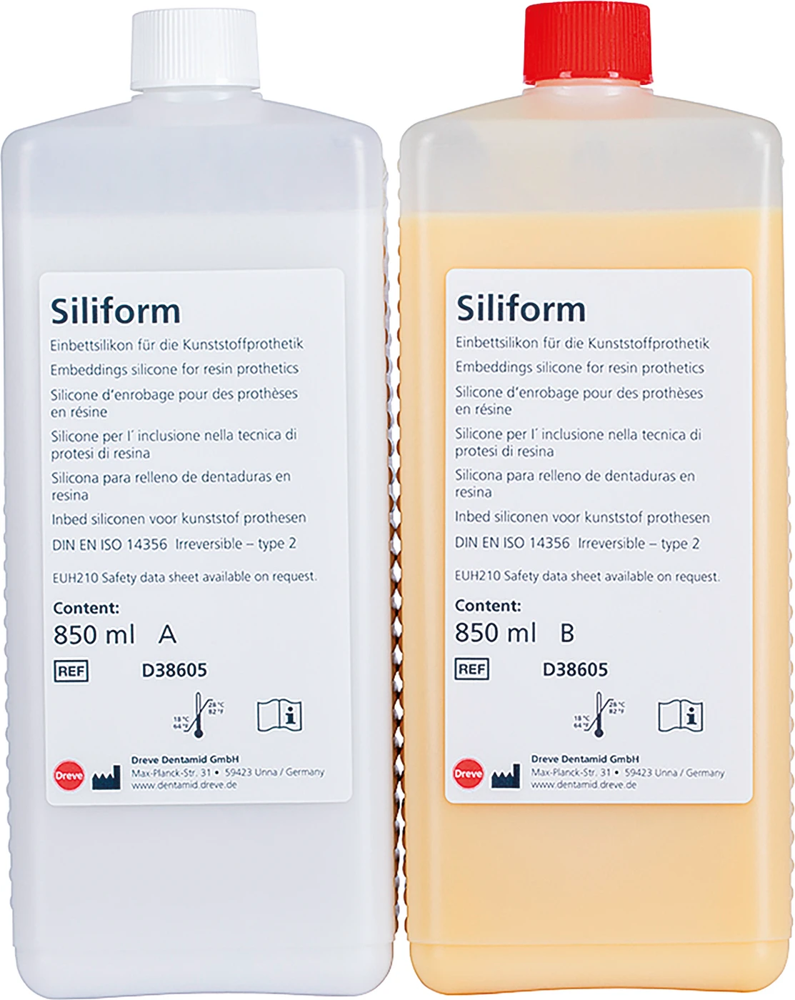 Siliform Packung 850 ml Flasche A, 850 ml Flasche B