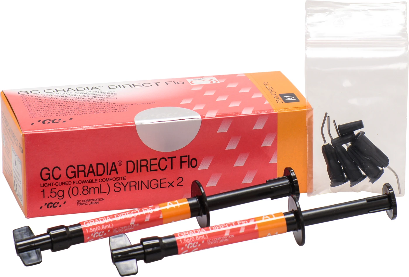 GC GRADIA® DIRECT Flo Packung 2 x 1,5 g Spritze A1