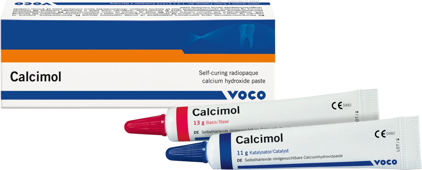 Calcimol Packung 13 g Basispaste, 11 g Katalysatorpaste