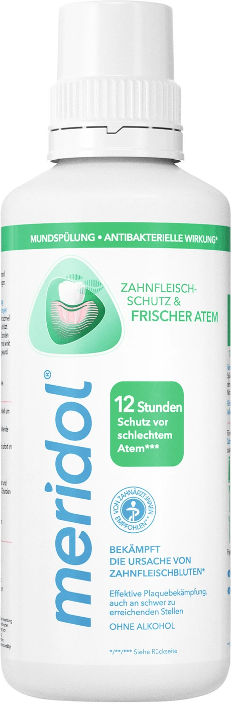 meridol® ZAHNFLEISCHSCHUTZ & FRISCHER ATEM Mundspülung Flasche 400 ml meridol® ZAHNFLEISCHSCHUTZ & FRISCHER ATEM Mundspülung Flasche 400 ml