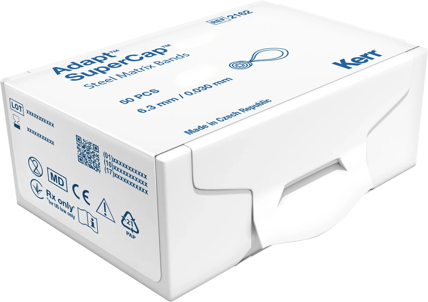 SuperMat® Packung 50 Adapter Stahl Höhe 6,3 mm, Stärke 0,03 mm 