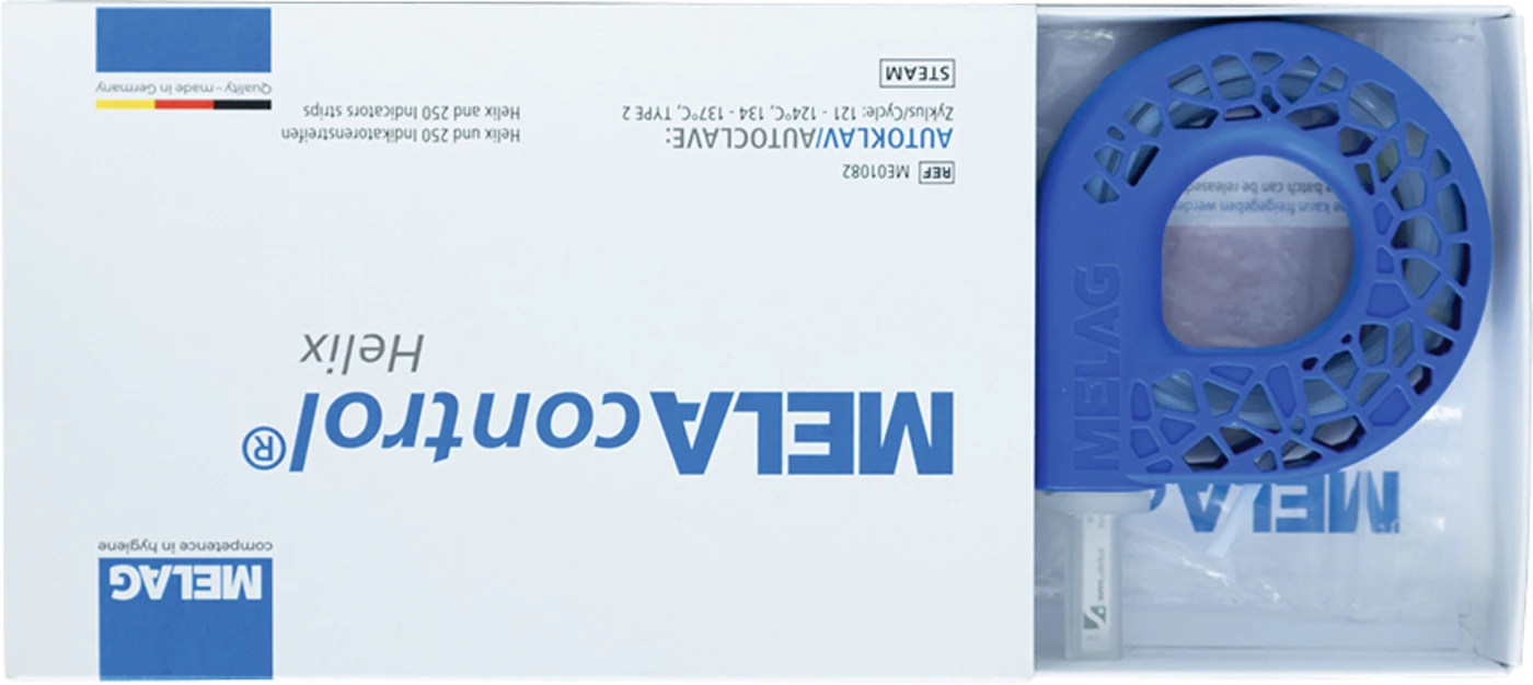 MELAcontrol® Helix Set Helix-Prüfkörper, 250 Indikatorstreifen