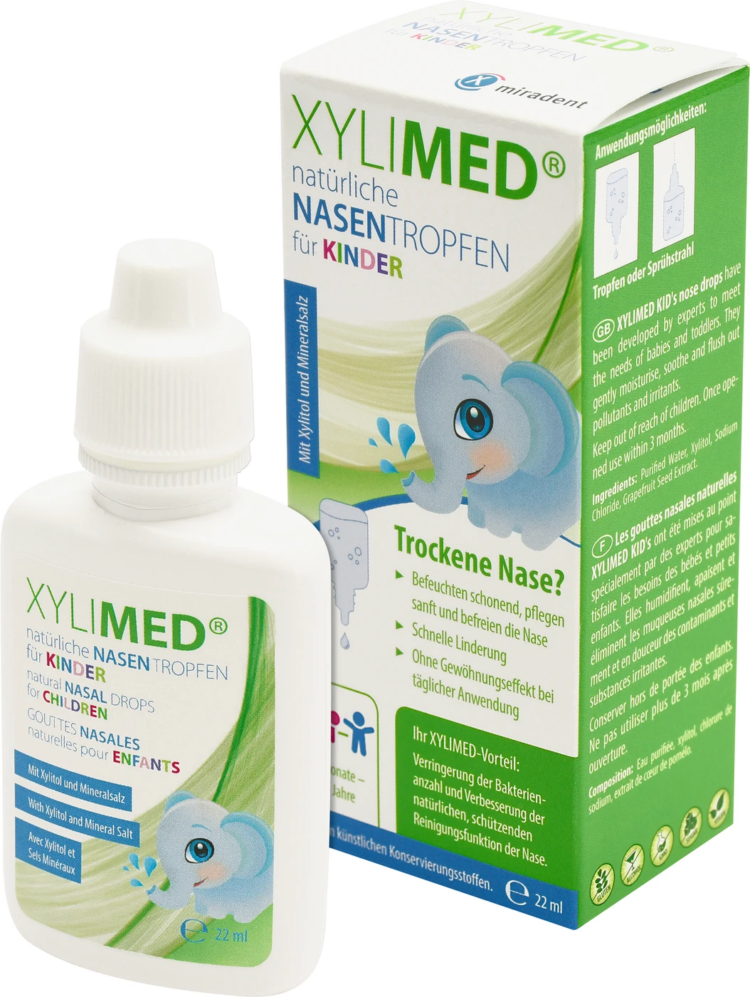 XYLIMED® Nasenspray & -tropfen Flasche 22 ml Nasentropfen, für Kinder