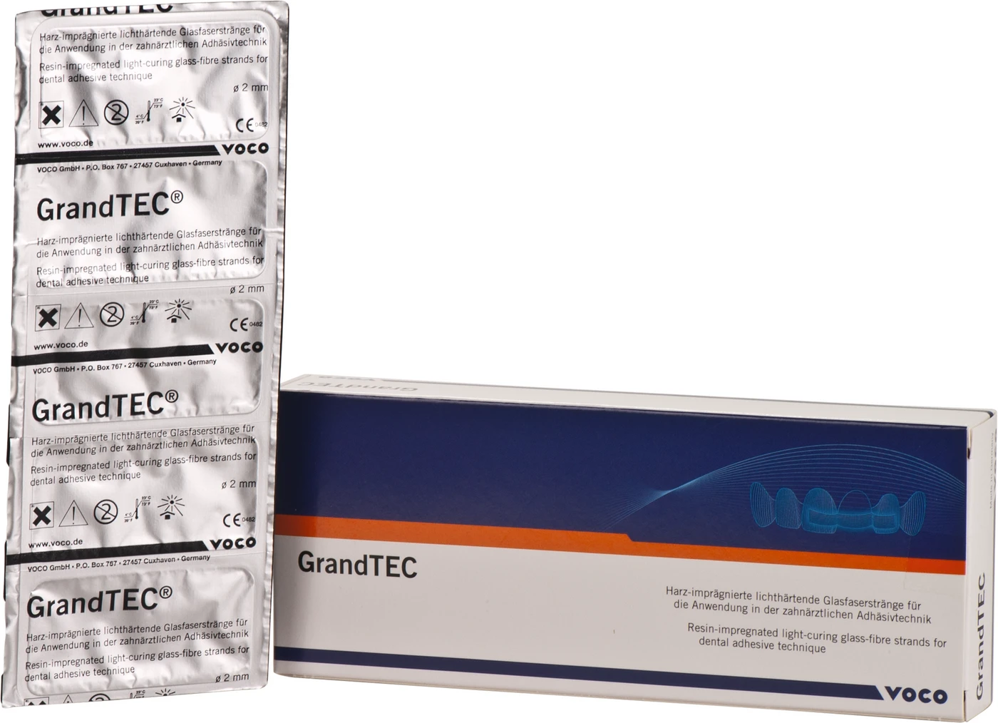 GrandTEC® Packung 5 x 55 mm Glasfaserstränge