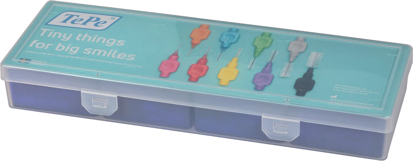 Praxisbox Stück leer, für Interdentalbürsten Original und Extra Soft