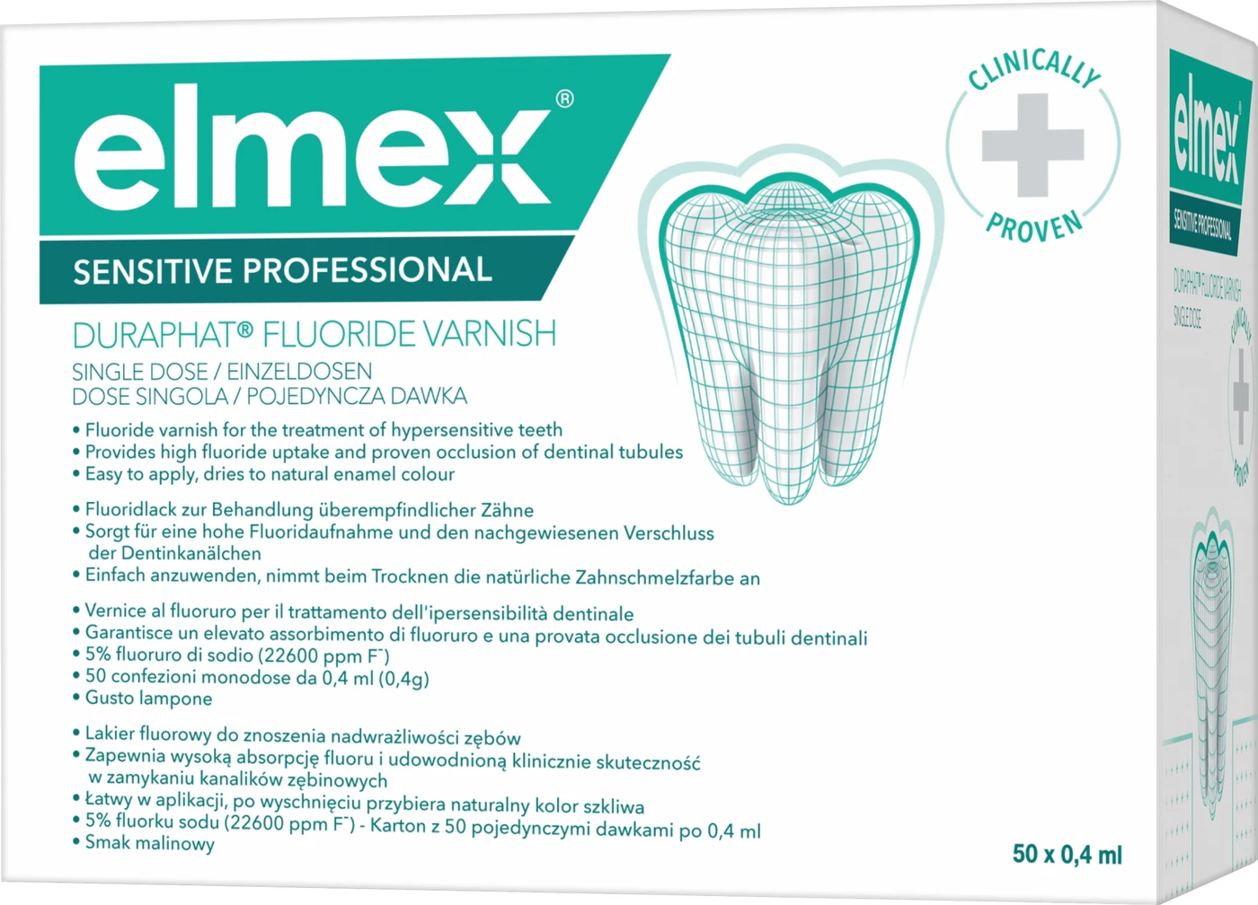 elmex® SENSITIVE PROFESSIONAL Duraphat Packung 50 x 0,4 ml elmex® SENSITIVE PROFESSIONAL Duraphat Packung 50 x 0,4 ml