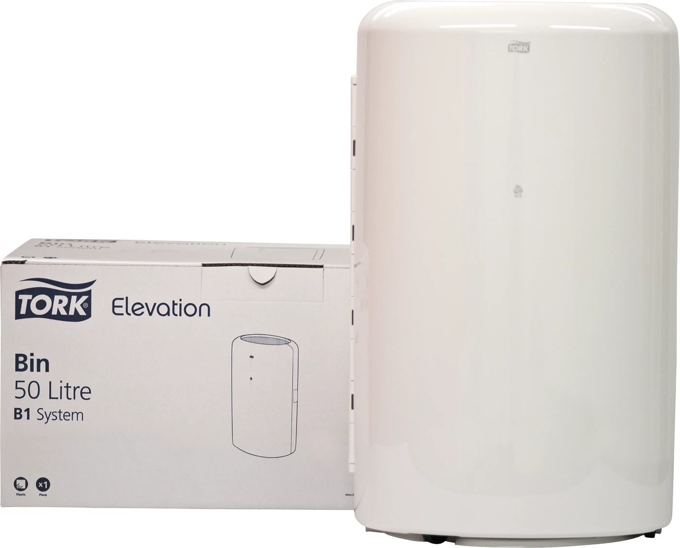 TORK® Abfallbehälter Elevation Stück für 50 Liter, weiß, B1 System